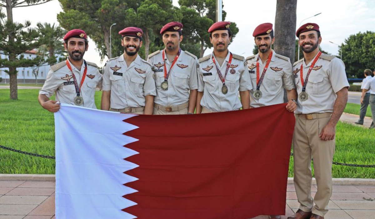 Qatar Parachute Jump Team Win Gold Medal in CISM World Military Championship